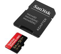 Carte mémoire flash microSDXC UHS-I SanDisk Extreme Pro 64Go - Classe 10 U3 V30 170Mo/s A2