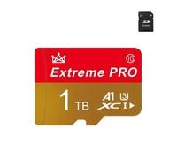 Carte mémoire flash MiniSD A2 PRO + adaptateur SD ¿ MicroSD haute capacité pour mobiles et PC - 1tb-b Colo