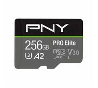 Carte mémoire flash PNY PRO Elite 256 Go - A2 / Video Class V30 / UHS-I U3 / Class10 - microSDXC UHS-I