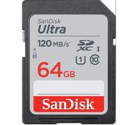 SanDisk Carte mémoire SDHC Ultra – Jusqu'à 120 Mo/s, Classe 10, UHS‑I V10 – 32 Go