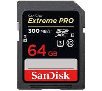 SanDisk Extreme Pro - Carte mémoire flash - 64 Go - UHS-II U3 / Class10 - 1733x/2000x - SDXC UHS-II G