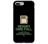 Carte mémoire Full Delete People Funny Introverti Pixel Art Coque pour iPhone 7 Plus/8 Plus
