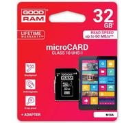 Carte mémoire micro SD Goodram GOODRAM MICRO SDHC 32 GB CL 10 UHS1 + ADAPTATEUR