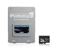 CARTE MEMOIRE GRISE Bitfunx PSxMemCard Gen2 Memory Card For Sony Playstation / Playstation 2 PS1 PS2