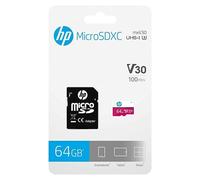 Carte Mémoire HP 64 Go Micro SDXC MXV30 UHS-I U3