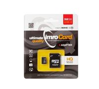 Carte Mémoire Imro® Microsd 32gb Avec Adaptateur / Class 10 Uhs-3