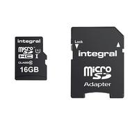 Carte mémoire Intégral SDHC avec adaptateur 16 Go - classe 10