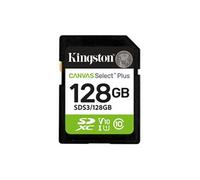 Kingston Carte mémoire SD Canvas Select Plus 128 Go SDXC Gen3 150 MB/s C10 UHS-I V10 (SDS3/128GB)