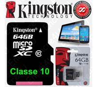 Kingston - Carte mémoire flash (adaptateur microSDXC vers SD inclus(e)) - 64 Go - UHS Class 1 / Class10 - microSDXC UHS-I