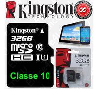 Carte Mémoire KINGSTON 32 Gb Go Micro SDHC ( Dispo aussi en 4 8 16 ou 64 Giga )