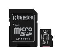Kingston Technology Canvas Select Carte micSDXC Plus 100R A1 C10 de 64 Go + ADP