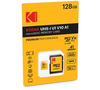 Carte mémoire Kodak microSD 128GB U1 V10 Premium avec adaptateur