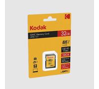 Kodak - Carte SD 32 Go UHS-I U1 V10 SDHC/XC - Carte Mémoire - Vitesse de Lecture 85MB/s Max - Vitesse d'Écriture 25MB/s Max - Stockage de Vidéos Full HD et de Photos Haute Définition - SD Card