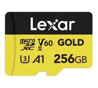 Carte mémoire - LEXAR - Micro SD 256Go V60 - Classe 10 - Vitesse de lecture V60 - Compatible appareils