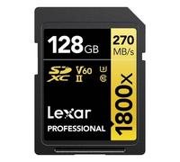 Carte mémoire Lexar carte sdxc 128 go 1800x pro 270 mo/s classe 10 uhs-II u3