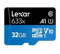 Carte mémoire SD Lexar Carte Mémoire Professional 633x 32 Go Microsdhc -Noir+Bleu