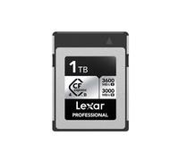 Carte Mémoire - Lexar - Professional Cfexpress 1 To - 3600 Mo/S Lecture - 3000 Mo/S Écriture - Type B