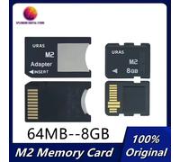 Carte mémoire M2 d'origine pour Sony Ericsson, 8 Go, 4 Go, 2 Go, 1 Go, micro, téléphone et PSP avec adaptateur M2 MS Stick Pro Duo