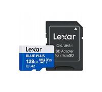 Carte memoire - memoire flash Lexar - LMSBLPL128G-BNANG - MicroSDHC Blue Plus UHS-I with SD adapter 128GB