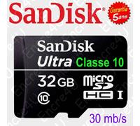SanDisk Carte mémoire Ultra microSDHC 16 Go (aussi en 8, 32 et 64 Go)