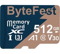 Carte Mémoire Mic Rosd 512Go Avec Adaptateurs, Uhs-I U3 C10 V30 4K Uhd, Tf Card Pour Caméras D'Action Drone Consoles De Jeux