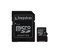 Kingston Canvas Select - Carte mémoire flash (adaptateur microSDXC vers SD inclus(e)) - 128 Go - UHS-I U1 / Class10 - microSDXC UHS-I G