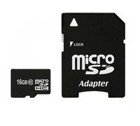 Carte mémoire Micro-SD 16Go classe 10 + Adaptateur SD imro Card Noir