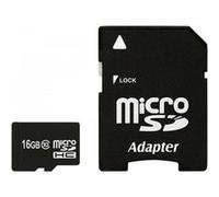 Carte mémoire Micro-SD 16Go classe 10 + Adaptateur SD - ImroCard Noir G