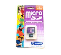 Carte mémoire MICRO SD 512 MÉGAOCTETS intégrale