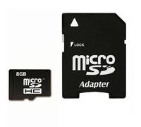 Carte mémoire Micro-SD 8Go classe 6 + Adaptateur SD imro Card Noir