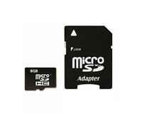 Carte mémoire Micro-SD 8Go classe 6 + Adaptateur SD imro Card Noir