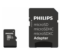 Carte Micro Sd Philips 8go Classe 10+adp