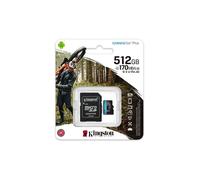 Carte mémoire Micro SD - KINGSTON - Canvas Go Plus - 512 Go - Compatible avec appareils micro SD - Noir