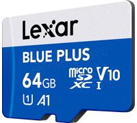Carte mémoire Micro SD Lexar Blue Plus - 64Go