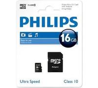 Philips FM16MP45B - Carte mémoire flash (adaptateur microSDHC - SD inclus(e)) - 16 Go - Class 10 - microSDHC UHS-I