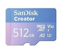 Carte mémoire micro SD SanDisk Creator 512 Go Bleu Bleu F