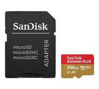 SanDisk Carte microSDXC Extreme PLUS UHS-I 256Go avec adaptateur SD
