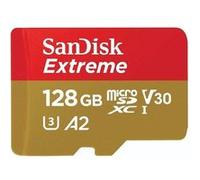 Carte mémoire micro SD SanDisk Extreme UHS-I 128 Go avec adaptateur microSDXC vers SD B