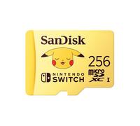 Carte mémoire micro SD SanDisk Pokémon 256 Go Jaune pour Nintendo Switch
