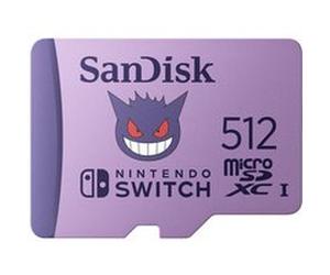 Carte mémoire micro SD SanDisk Pokémon 512 Go Violet pour Nintendo Switch Violet F