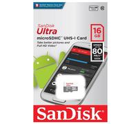 Carte Mémoire Micro SD SDHC SANDISK 8 Go - Disponible aussi 16 32 64 ou 128 Gb