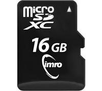 IMRO Carte mémoire microSDHC 16 Go Class 10 avec adaptateur SD Noir