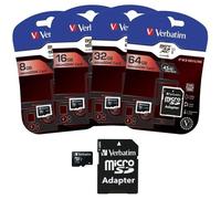 Carte mémoire Micro SDHC 16Go Class 10 avec adaptateur SD gratuit