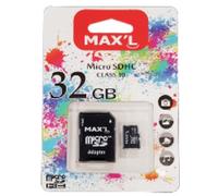 Carte Mémoire Micro SDHC/SDXC Maxell 32 Go Class 10 + adaptateur