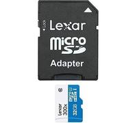 Lexar Carte micro-SDHC LSDMI32GBB1EU300A UHS-I 300x 45 Mo/s classe 10 32 Go avec adaptateur
