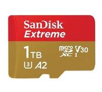 Carte Mémoire Micro SDXC SanDisk Extreme 1 To lecture 190Mb/s écriture 130Mb/s Classe 10 A2 V30 U3 G
