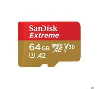 Carte Mémoire Micro SDXC - SANDISK - Extreme 64 Go - R170Mo/s - W80Mo/s - Classe 10 U3 V30
