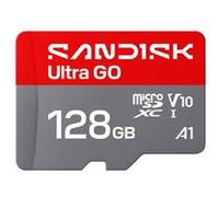 Carte mémoire micro SDXC SANDISK Ultra GO microSD 128 Go UHS-I A1 V10 jusqu'à 190Mb/s Compatible avec Android™ smartphones tablets, laptops (macOS 10.13+, Windows® 10+)