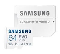 Carte Mémoire MicroSD Evo Plus 64GB Class 10 - 100 MB/S + Adaptateur SD Samsung