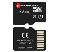 Carte Mémoire MicroSD Forcell 32 GB UHS-I U3 - Haute Vitesse , Résistante , Transfert 90 Mo/s , Smartphone Caméra Drone